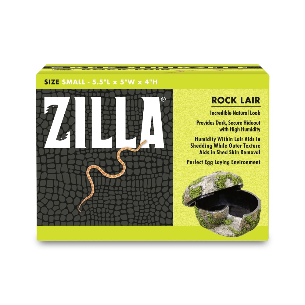 Retail package for Zilla Small Rock Lair