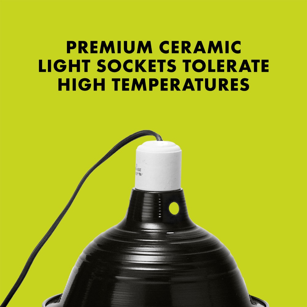 Premium ceramic light sockets tolerate high temperatures