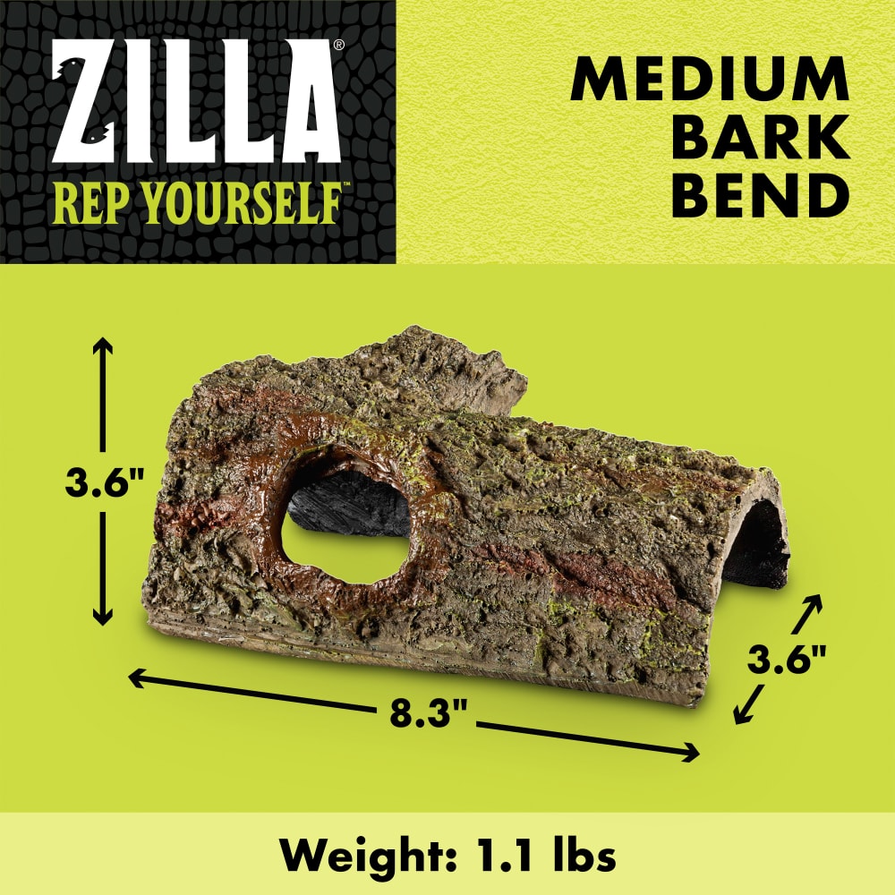 Zilla Medium Bark Bends dimensions