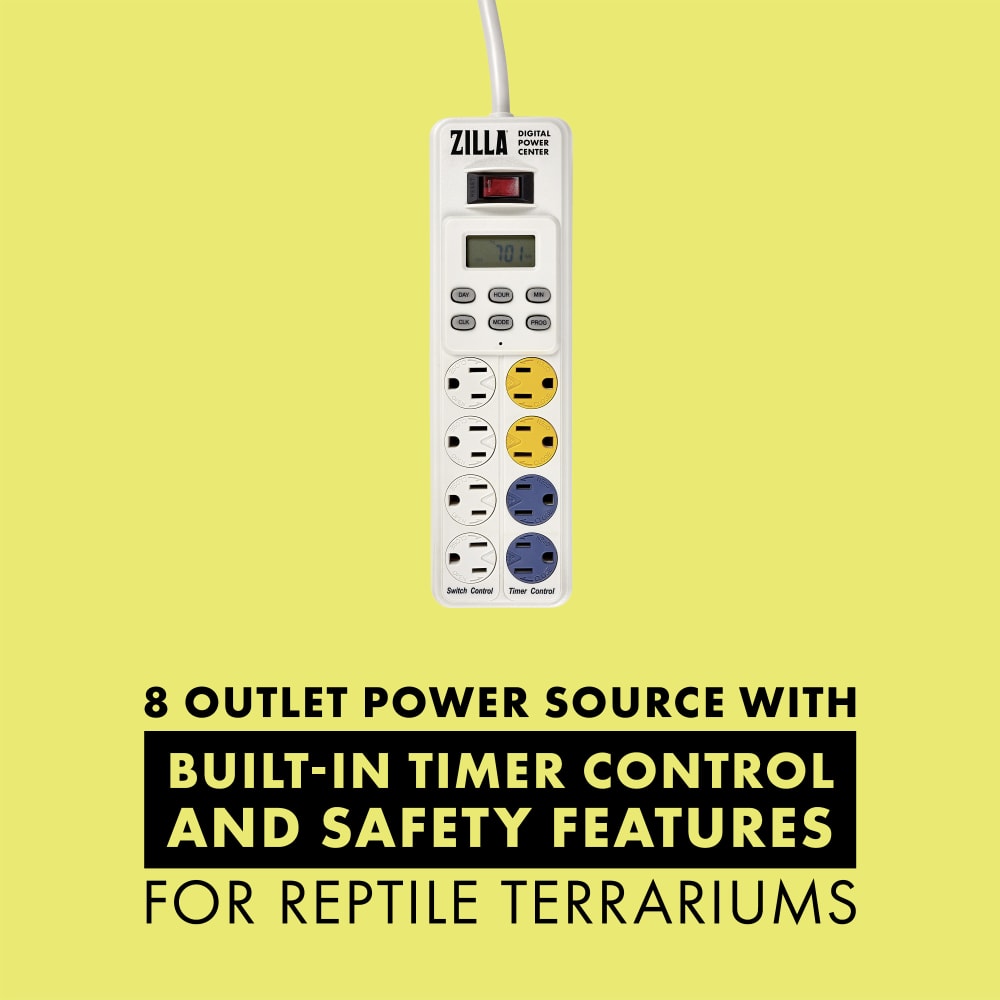 8 Outlet power source with built-in timer control & safety features
