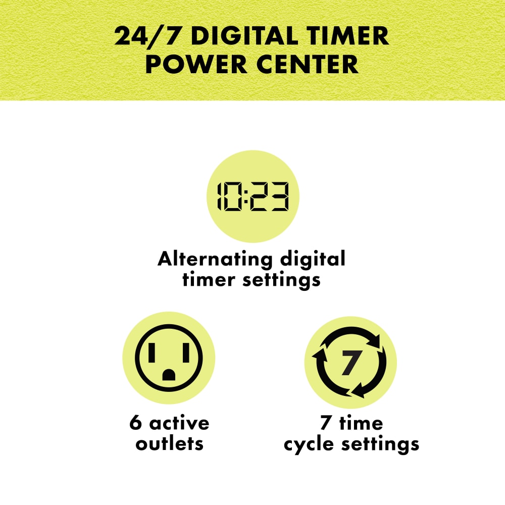 24/7 Digital Timer power center